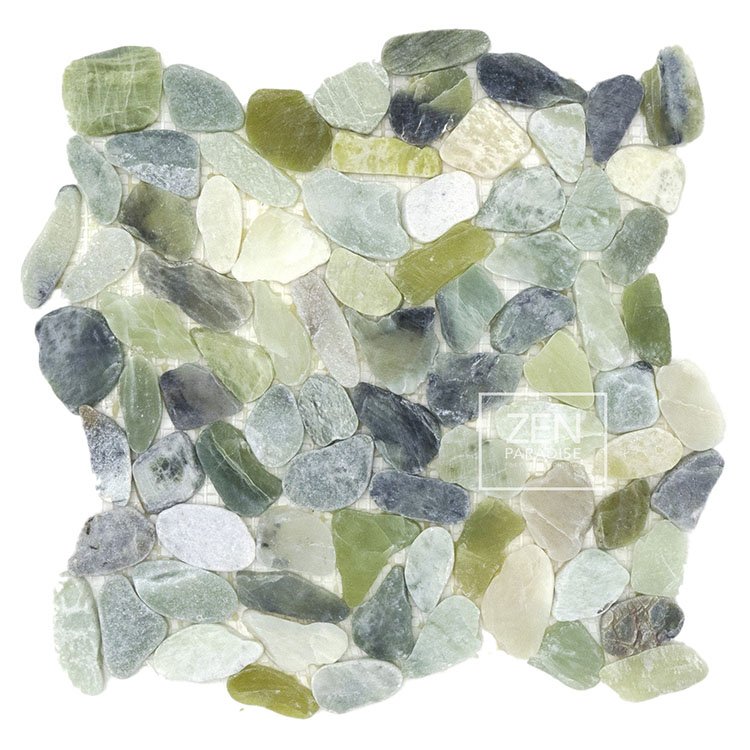 Pebble Tile Mosaics Beach Glass - Sea Mix - 25lb Bag