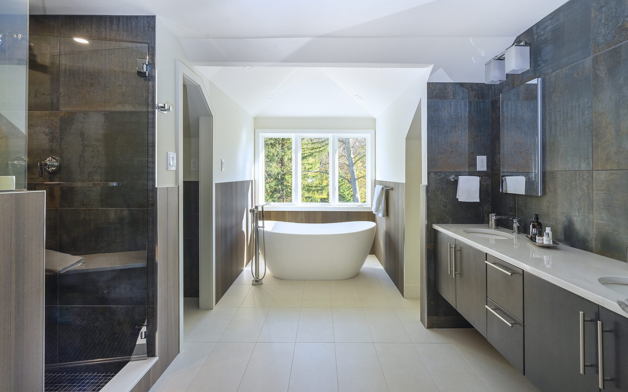 Porcelain Tile Master Bathroom