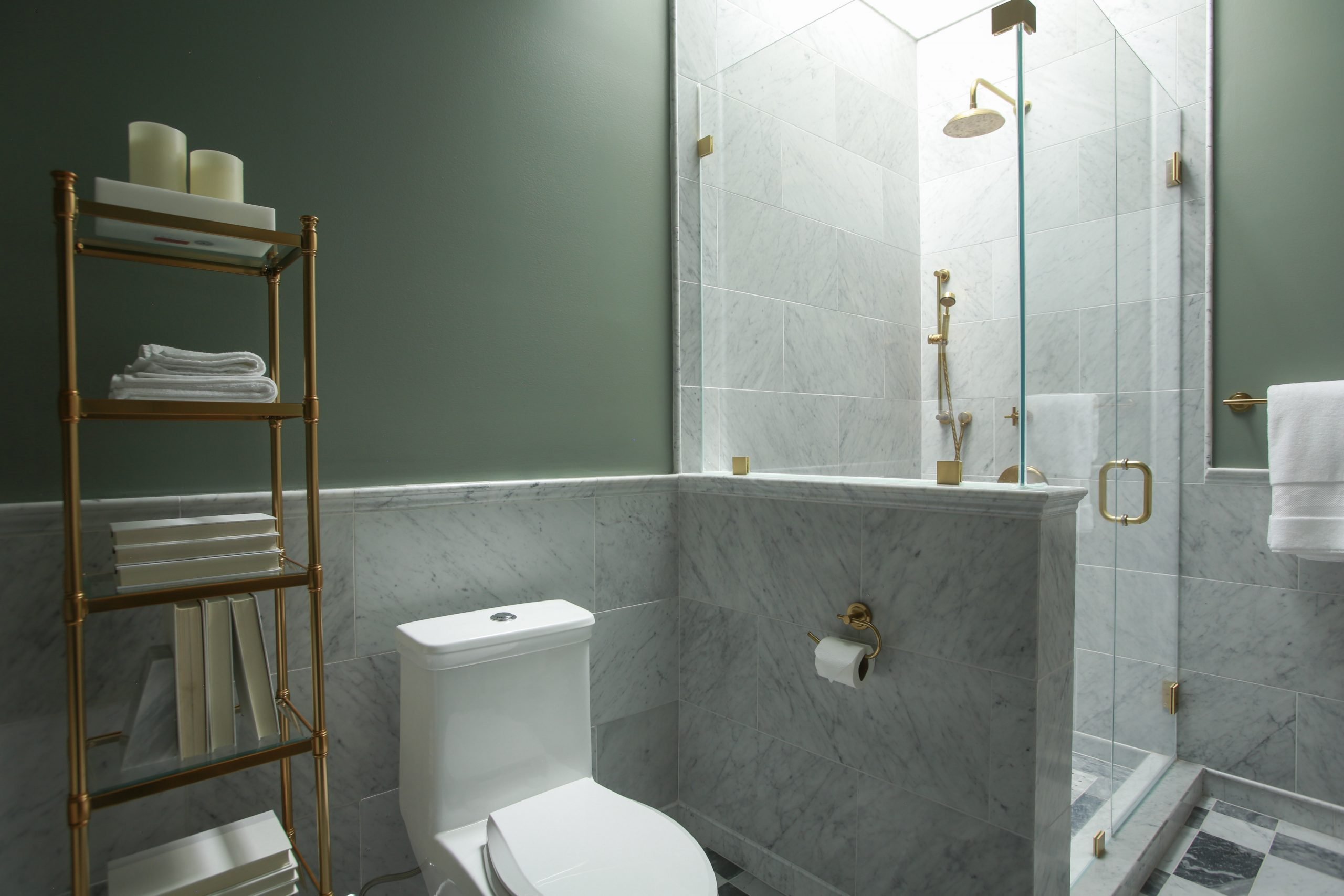 Marble Bathroom with Shower