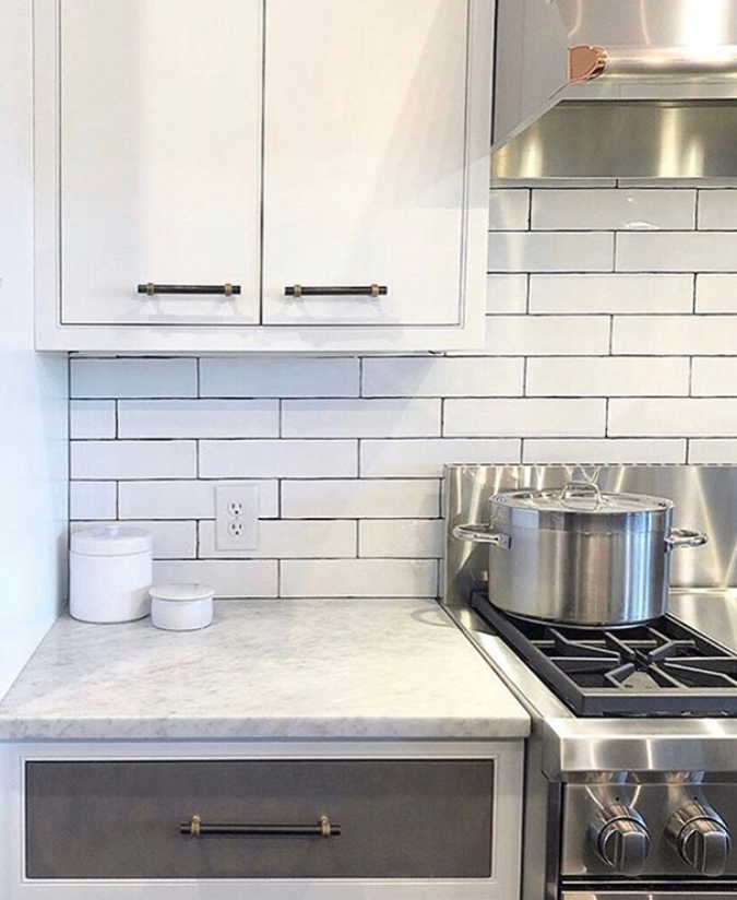 Brick Set White Subway Tile