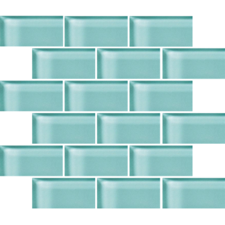 Aqua Gleem 2" x 4" Mosaic