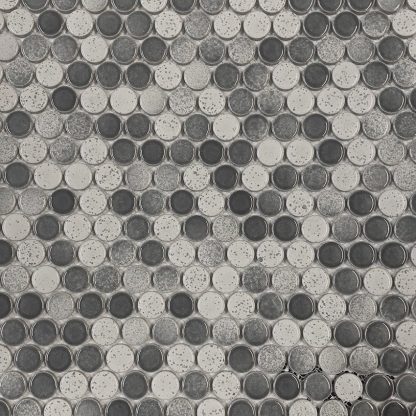 Dsa Loop Collection Penny Rounds Glazed Porcelain Mosaics Stone Penny Rounds 3/4