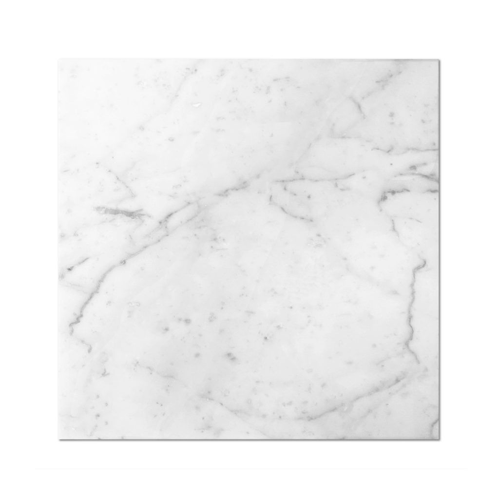 Bianco Carrara Marble 12" x 12" Polished from Garden State Tile