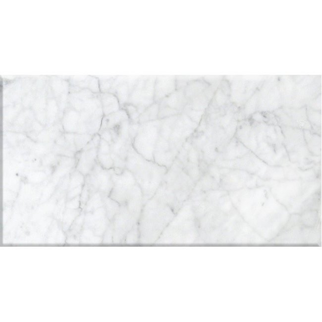 Bianco Carrara Marble 12" 24" Polished from Garden State Tile