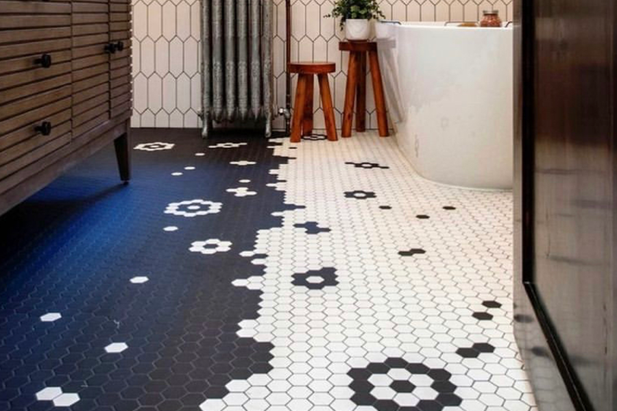 Bathroom Floor Tiles, Hexagon & More