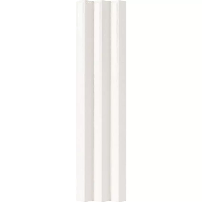 Bright White 3" x 12" 3D Glossy