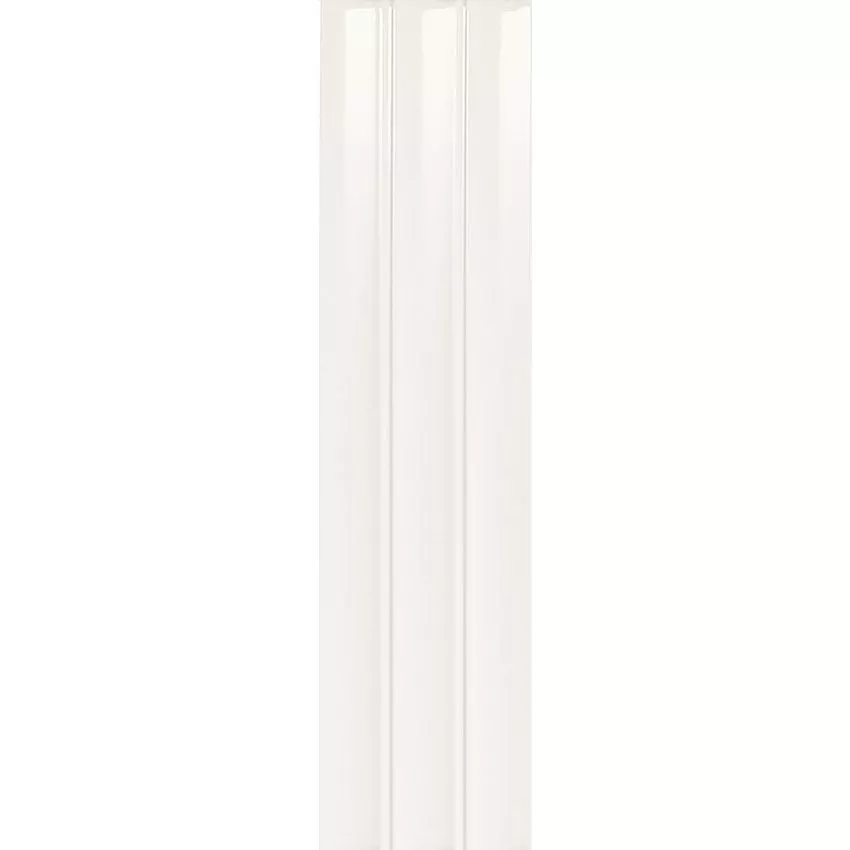 Bright White 3" x 12" Flat Glossy