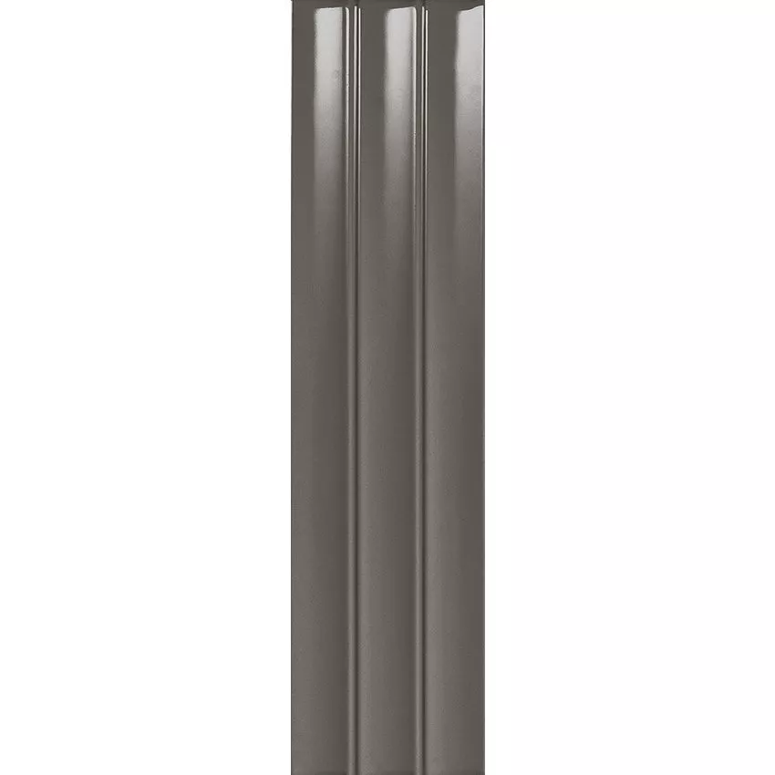 Charcoal 3" x 12" Flat Glossy