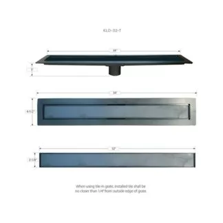 32" Linear Drain Body ABS