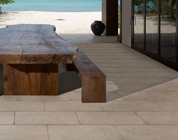 Belgian_Blonde_16x24_Limestone_tiled_outdoor_covered_space_onhe_beach