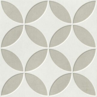 Mayari Taupe 8 3/4" x 8 3/4" Deco Petal Tile