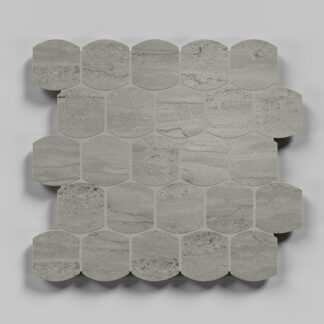 Ashlar 12X12 Barrel Mosaic Unpolished