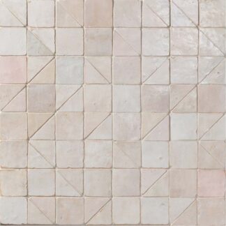 Blanc Ancien 2X2 Raya Tumbled Mosaic