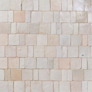Blanc Ancien 2X2 & 1X2 Sefrou Mosaic Tmb