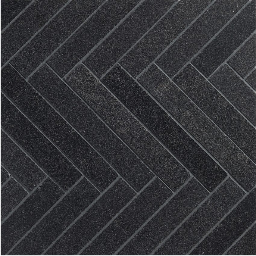 Noir 1 1/2X10 Herringbone Mosaic