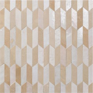 Latte 1X4 Sevilla Pattern Mosaic