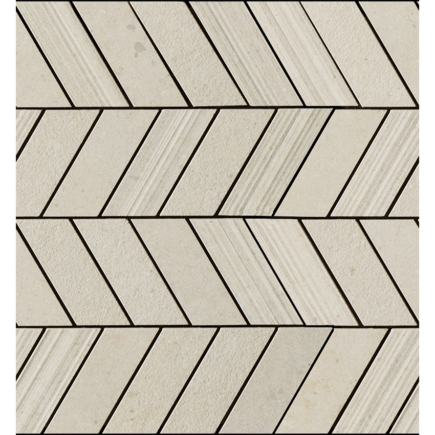 Beige Mos. Chevron Mix 12.5 X 13