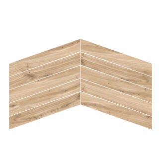 Beige A+B 3X18 Chevron Mos Matt