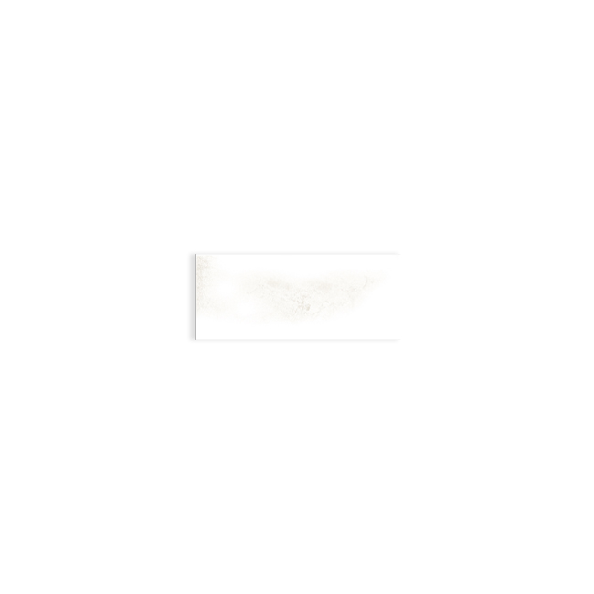 White 2" x 6" Unpolished