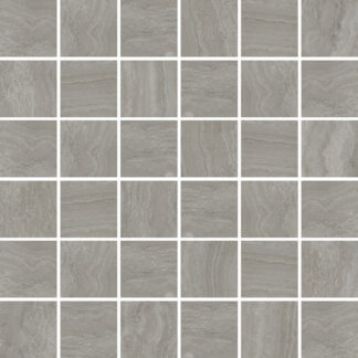 Travertine Dark Grey 2X2 Mosaic Matte