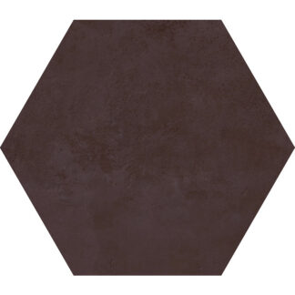 Marron Hexagon 10X10 Matte
