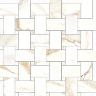 Gold 12X12 Basketweave Mosaic
