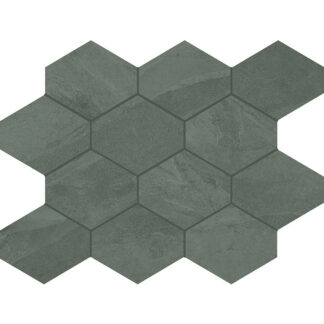 Vermont Green 10X13 Hexagon Mosaic