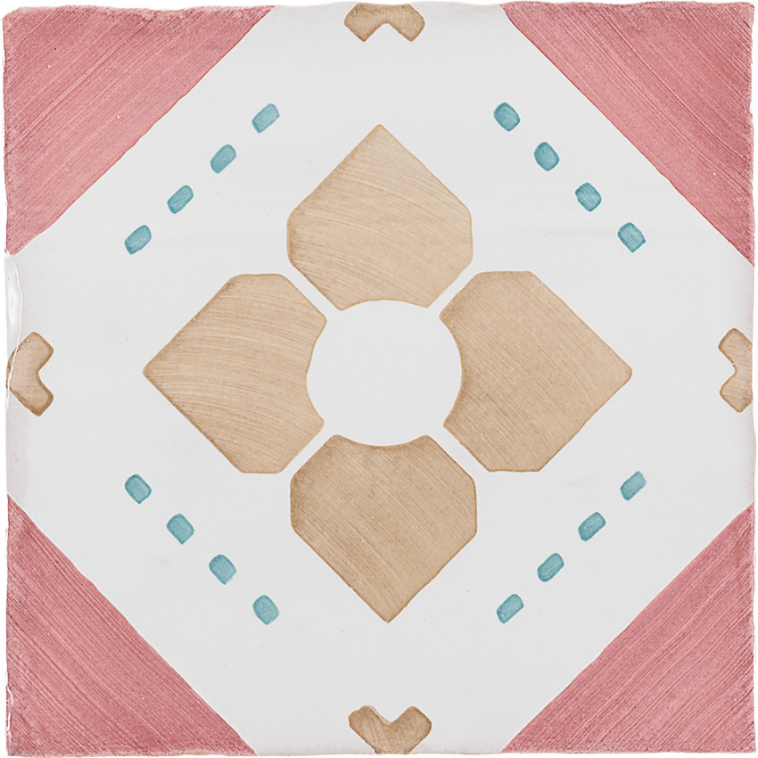 Walnut 4X4 Clover Deco Glossy