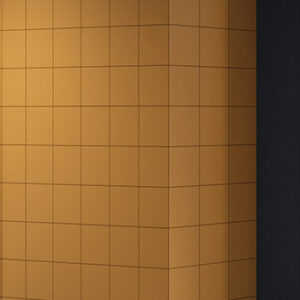 Yellow 8x8 tiled wall