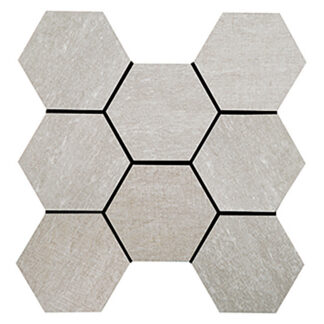 NICKEL PLATE HEX MOSAIC UNPOLISHED